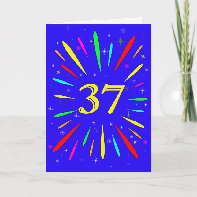 37th Birthday Explosion Card (Front)
