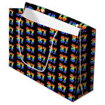 [ Thumbnail: 37th Birthday: Fun Rainbow Event Number 37 Pattern Gift Bag ]