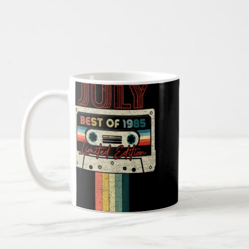 37th Birthday  July Best Of 1985 Cassette Tape  Coffee Mug