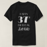 [ Thumbnail: 37th Birthday Party - Art Deco Inspired Look Shirt ]