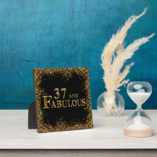 37th  Birthday  Plaque