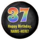 [ Thumbnail: 37th Birthday - Rainbow Spectrum Pattern Number 37 ]