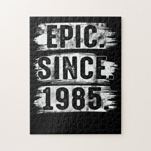 37th Birthday Vintage Epic Since 1985 37 Years Old Jigsaw Puzzle