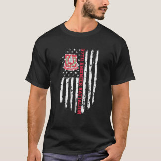 37Th Engineer Battalion American Flag T-Shirt
