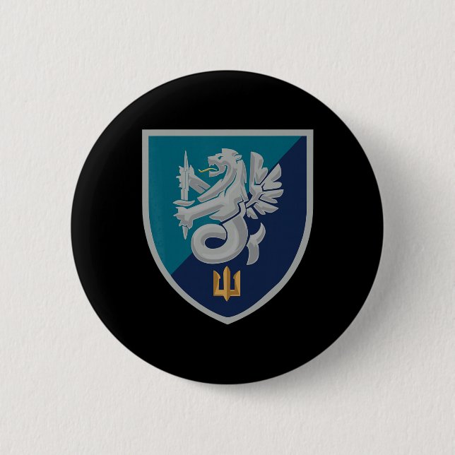 37th Naval Infantry Brigade (ukraine) Ukrainian Mi Button (Front)