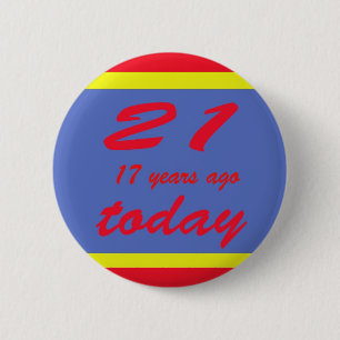 38 birthday pinback button