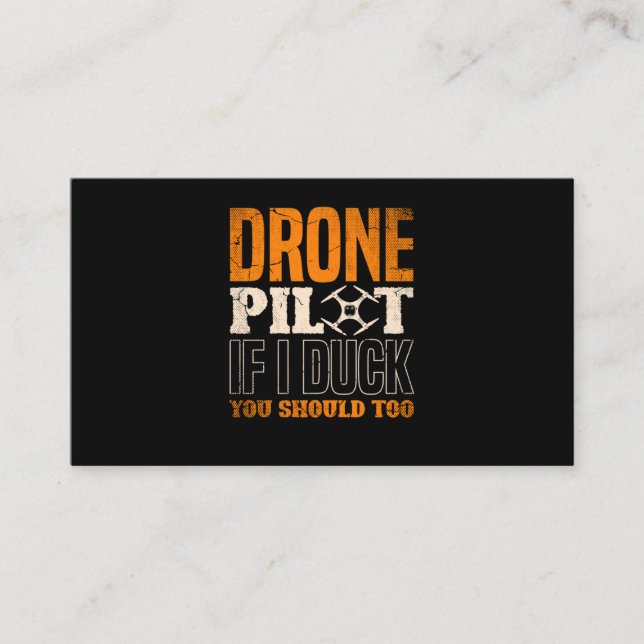 38.Drones for a Drone Pilot Business Card (Front)