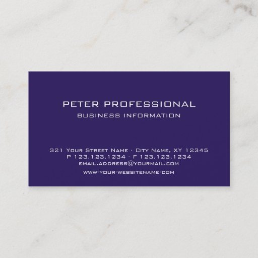 Customizable 38 Modern Professional Business Card plum color