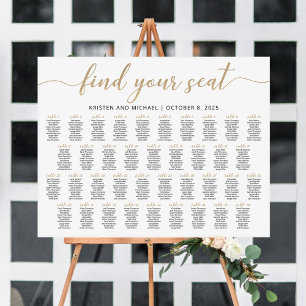 38 Tables Find Your Seat Seating Chart Foam Board