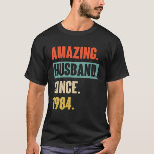 38 Wedding Aniversary Gift Him - Amazing Husband S T-Shirt
