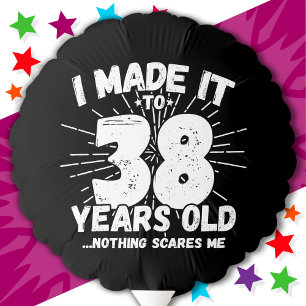 38 Year Old Sarcastic Meme Funny 38th Birthday Balloon