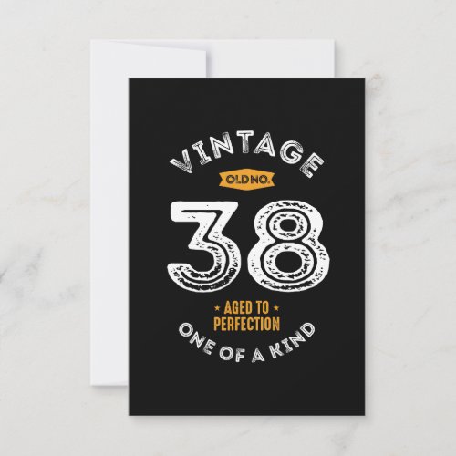 38 Years Old Birthday Gift RSVP Card