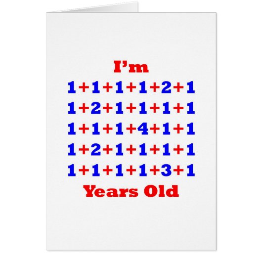 38 Years old! Cards (Front)