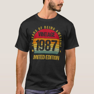 38 Years Old Thirty-Eight 1987 38th Birthday T-Shirt