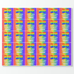 [ Thumbnail: 38th Birthday: Colorful, Fun Rainbow Pattern # 38 Wrapping Paper ]