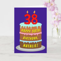 Happy 38th Birthday Cake Topper, Cheers to 38 Years, 38th Birthday  Anniversary Party Decorations Rose Gold Glitter : Amazon.co.uk: Grocery