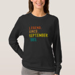 38th Birthday Gift 38 Year Old Legend Since T-Shirt<br><div class="desc">This is great 38th birthday gifts idea for men women and your dad who were born in September 1983</div>