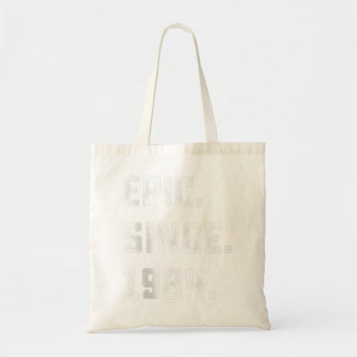 38th Birthday Gift Vintage Epic Since 1984 38 Year Tote Bag