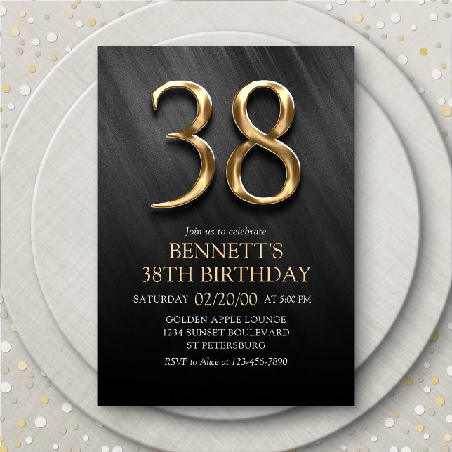 38th Birthday Invitation (Creator Uploaded)