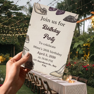 38th birthday invitation women