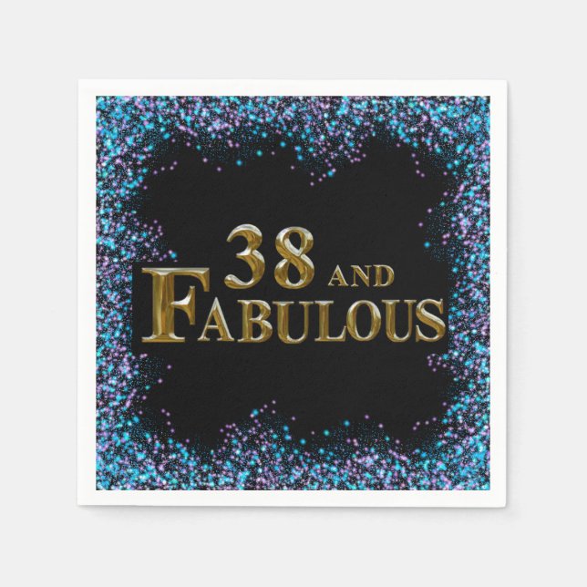 38th  Birthday  Napkins (Front)