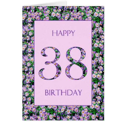 38th Birthday Purple Daisies