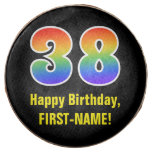 [ Thumbnail: 38th Birthday - Rainbow Spectrum Pattern Number 38 ]