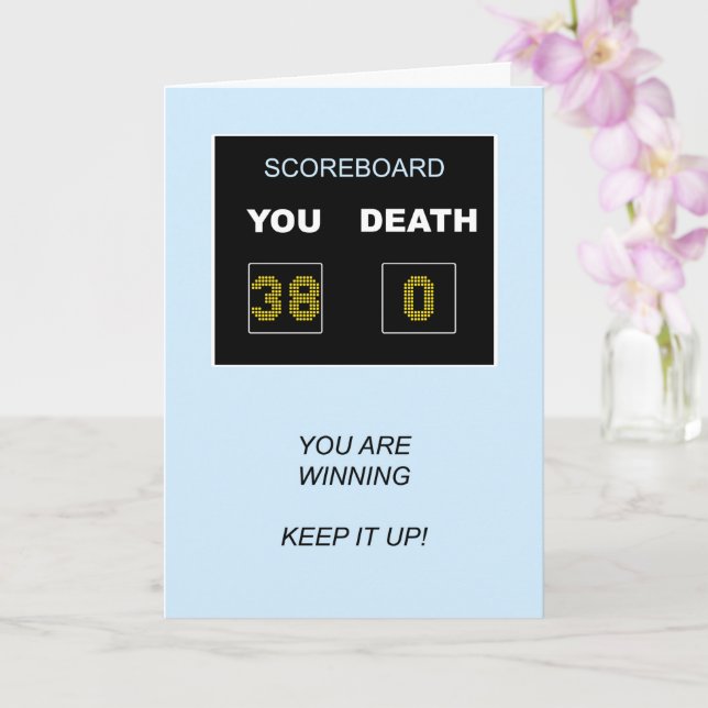 38th Birthday Scoreboard Card (Orchid)