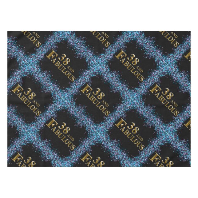 38th  Birthday  Tablecloth (Front (Horizontal))