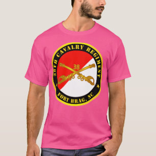 38th Cavalry Regiment Fort Bragg NC w Cav Branch X T-Shirt