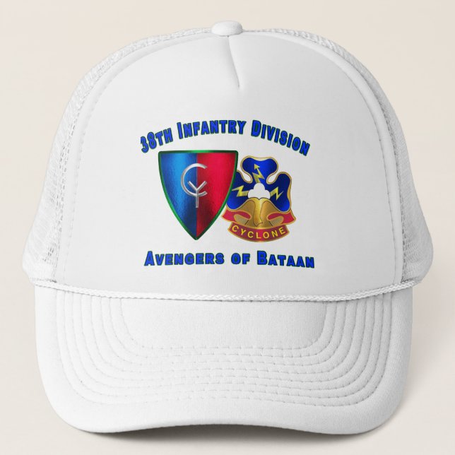 38th Infantry Division Avengers of Bataan Trucker Hat (Front)