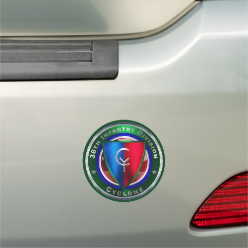 38th Infantry Division Cyclone Car Magnet