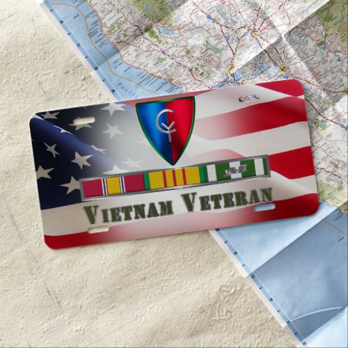 38th Infantry Division Vietnam Veteran  License Plate