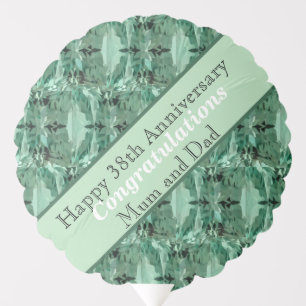 38th Wedding Anniversary Beryl  Balloon