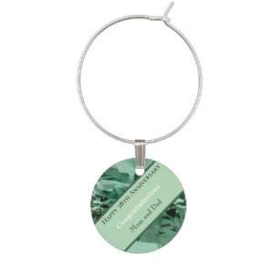 38th Wedding Anniversary Beryl Wine Charm