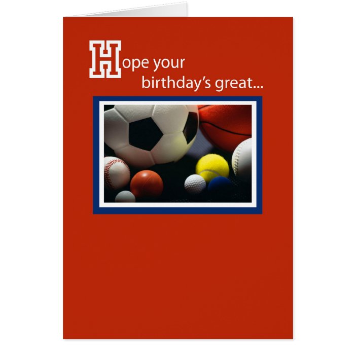 3968 Birthday All Sports Greeting Card