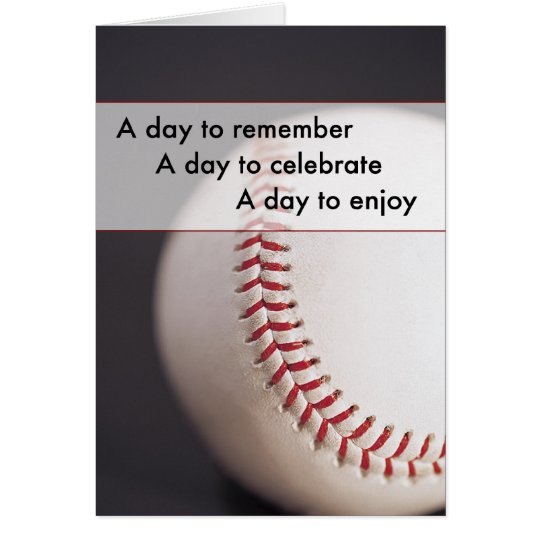 3970 Baseball Birthday Card