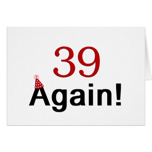 39 Again Cards (Front Horizontal)