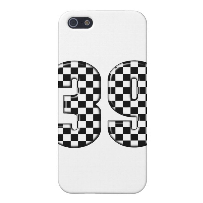 39 auto racing number cover for iPhone 5