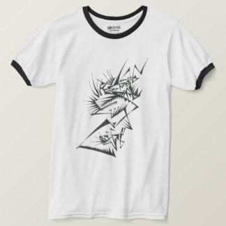 39 Black White Abstract Tribal Tattoo Art T-Shirt