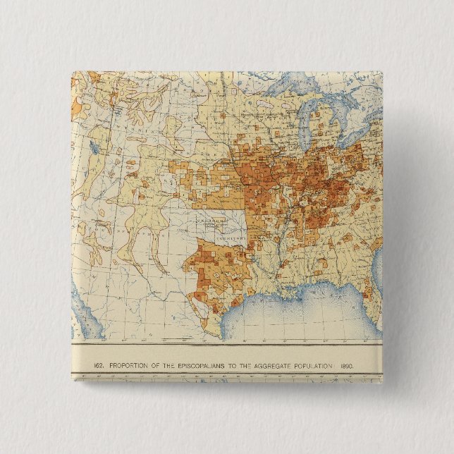 39 Disciples of Christ, Episcopalians 1890 Pinback Button (Front)