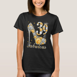 39 & Fabulous 39 Years Old 39th Birthday Diamond C T-Shirt