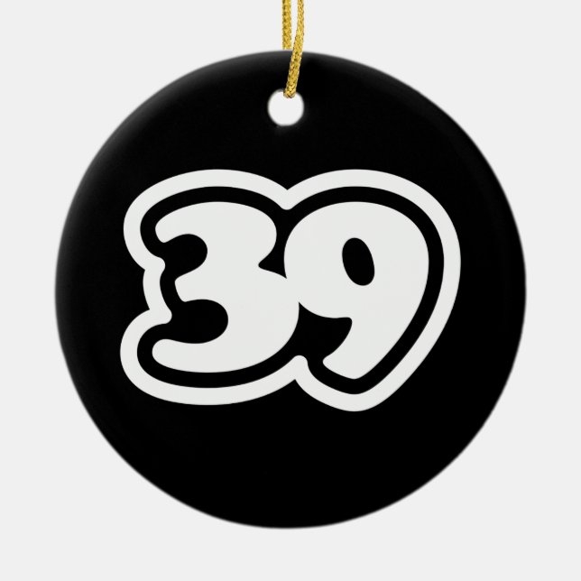 39 Japanese Slang Sankyu Ceramic Ornament (Front)