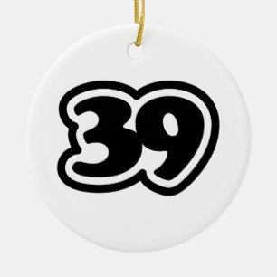 39 Japanese Slang Sankyu Ceramic Ornament