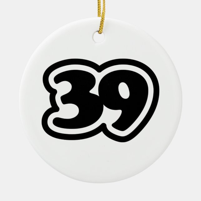 39 Japanese Slang Sankyu Ceramic Ornament (Front)