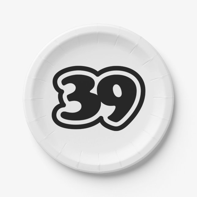 39 Japanese Slang Sankyu Paper Plates (Front)