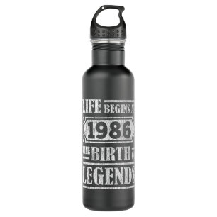 39 Year Old 1986 Birth Of Legend 39th Birthday Stainless Steel Water Bottle