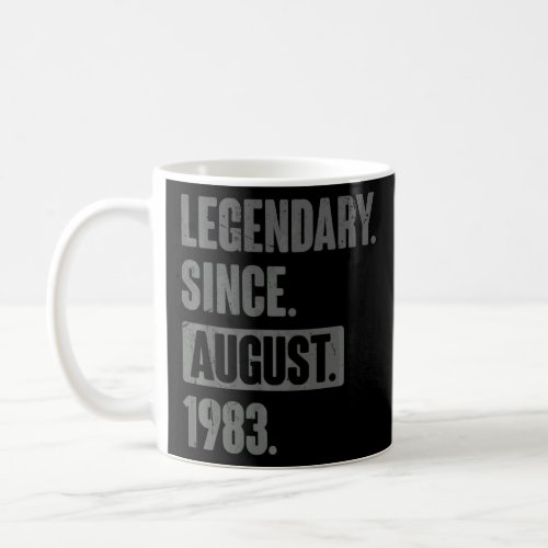 39 Year Old 39th Birthday Bday  Legendary Since Au Coffee Mug