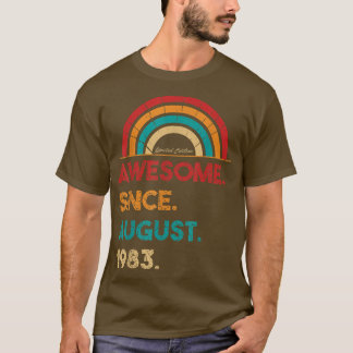 39 Year Old Awesome Since August 1983 Gifts 39th B T-Shirt