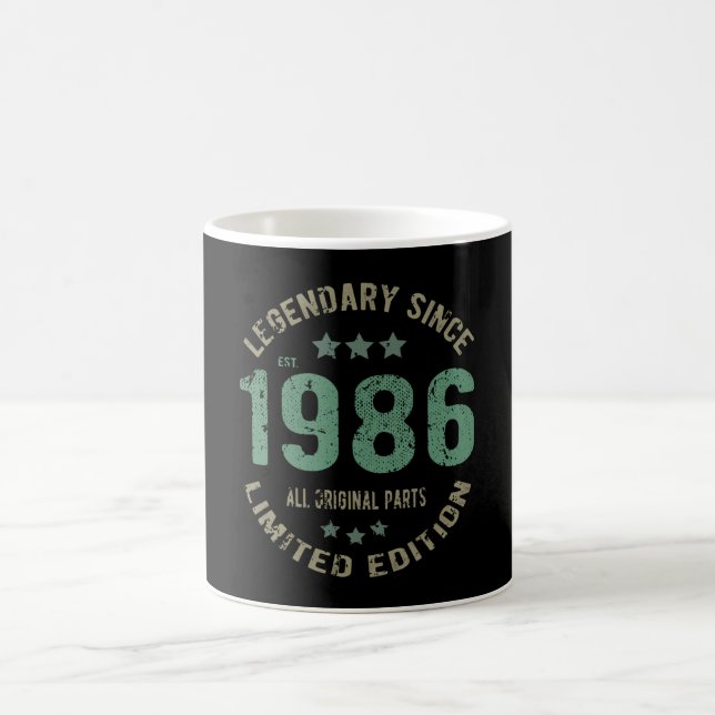 39 Year Old Bday 1986 Legend 39th Birthday Gift Coffee Mug (Center)